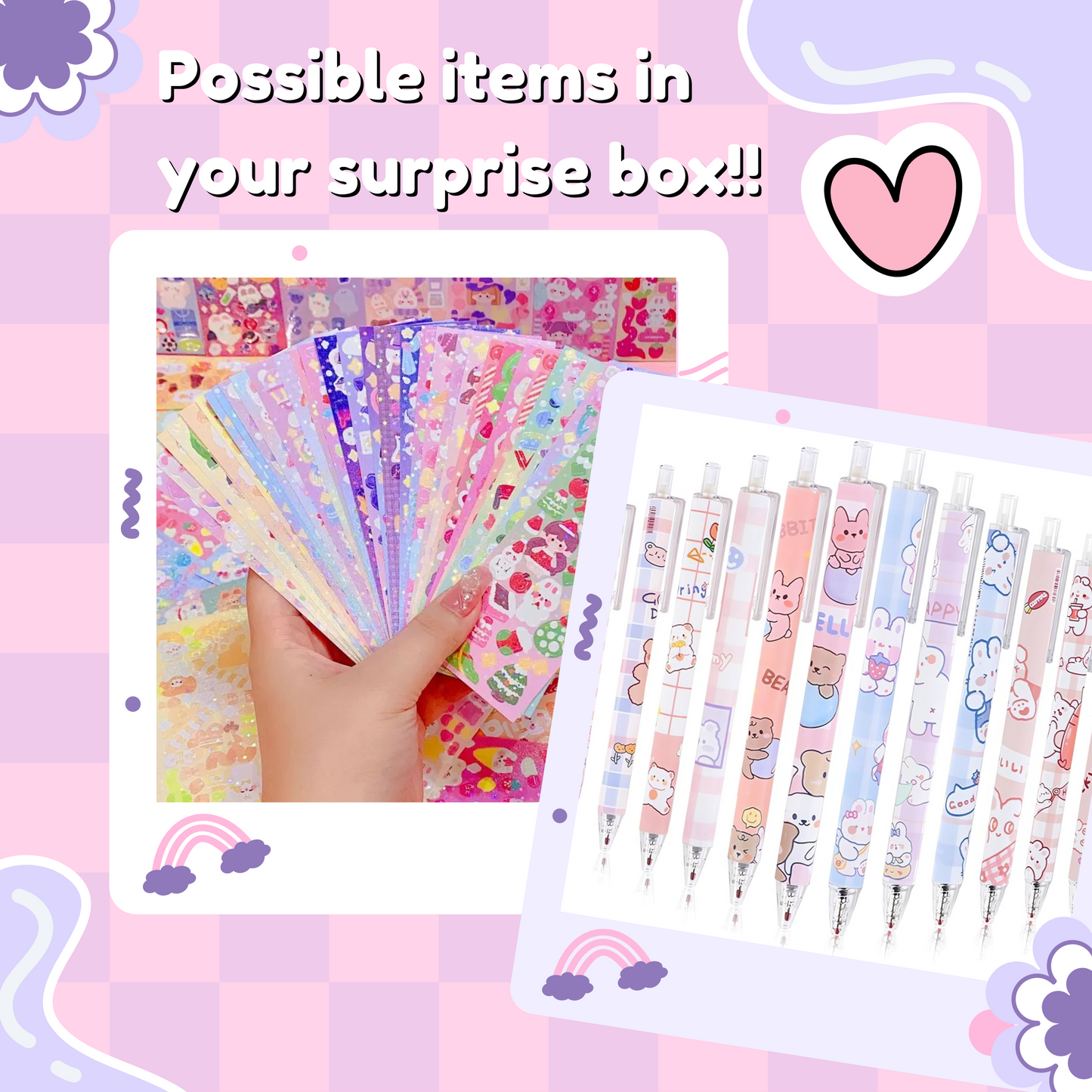 Kawaii Stationery Set