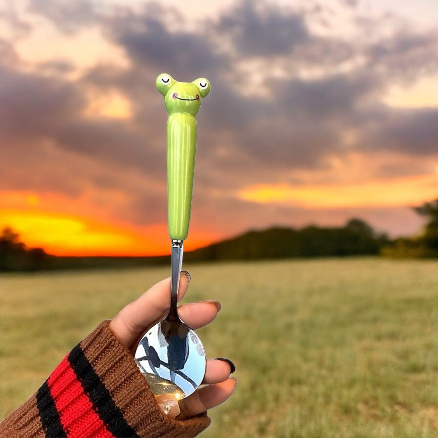 Cute Spoon Stainless Steel Frog Spoon