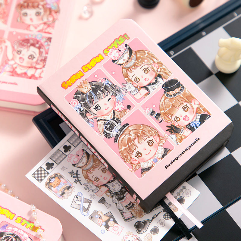 She Makes You Smile - Mini Kawaii Notebooks