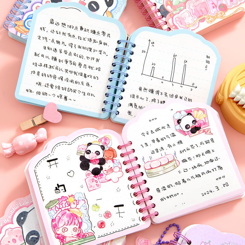The Beautiful Life of Pandas - Mini Kawaii Notebooks