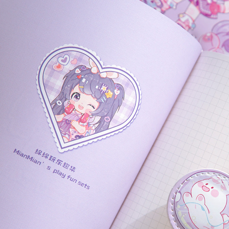 As You Wish - Cute Notebooks Soft PU Leather Cover Design With Magnetic Buckle