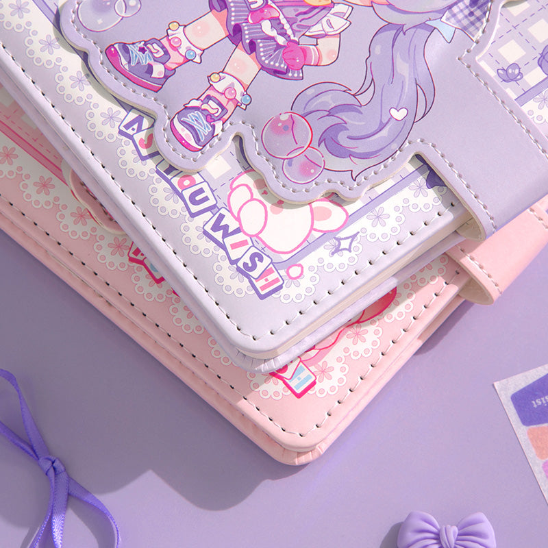 As You Wish - Cute Notebooks Soft PU Leather Cover Design With Magnetic Buckle