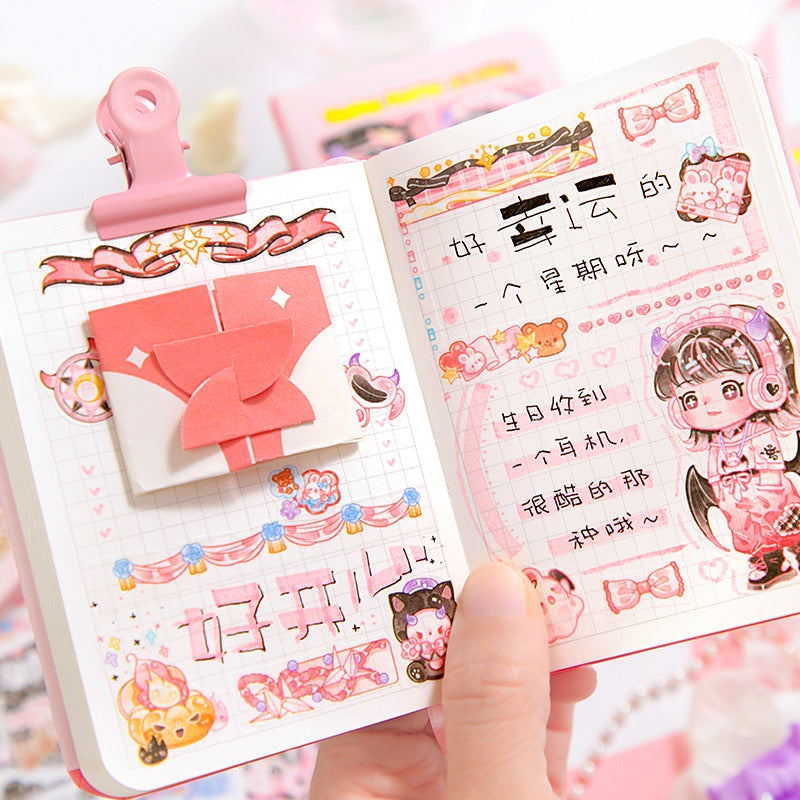 She Makes You Smile - Mini Kawaii Notebooks