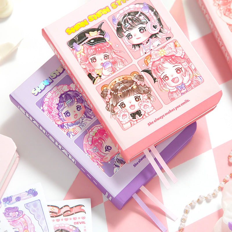 She Makes You Smile - Mini Kawaii Notebooks