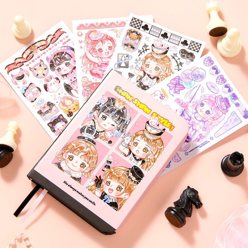She Makes You Smile - Mini Kawaii Notebooks