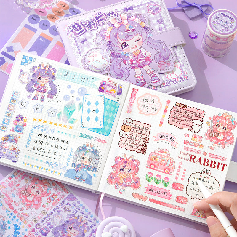 As You Wish - Cute Notebooks Soft PU Leather Cover Design With Magnetic Buckle