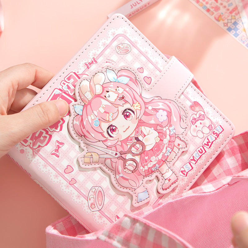 As You Wish - Cute Notebooks Soft PU Leather Cover Design With Magnetic Buckle