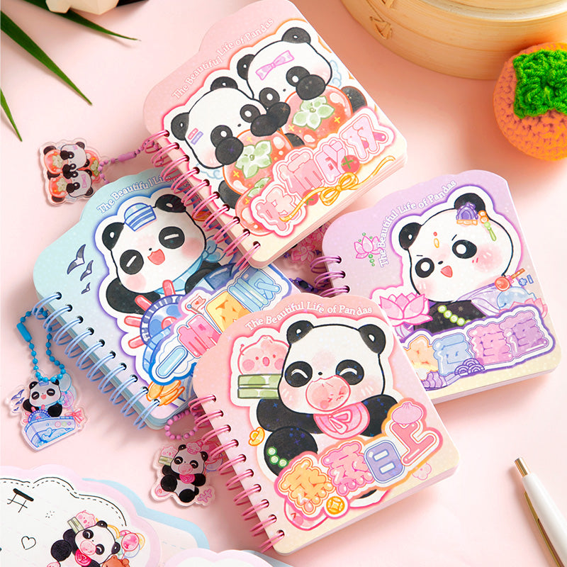 The Beautiful Life of Pandas - Mini Kawaii Notebooks