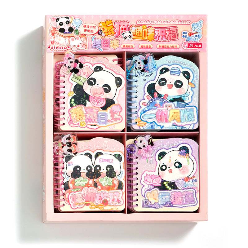 The Beautiful Life of Pandas - Mini Kawaii Notebooks