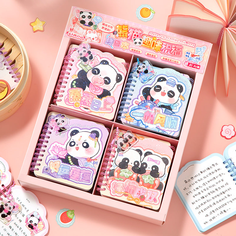 The Beautiful Life of Pandas - Mini Kawaii Notebooks