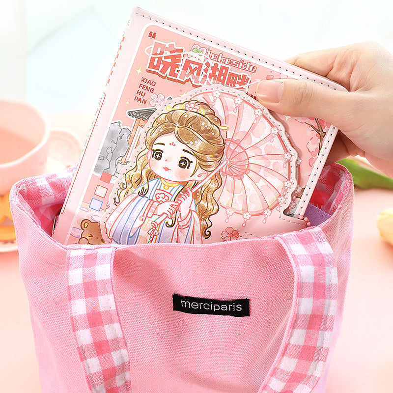 Kawaii Travels Magnetic Buckle Notebook Gift Set for Students Stationery