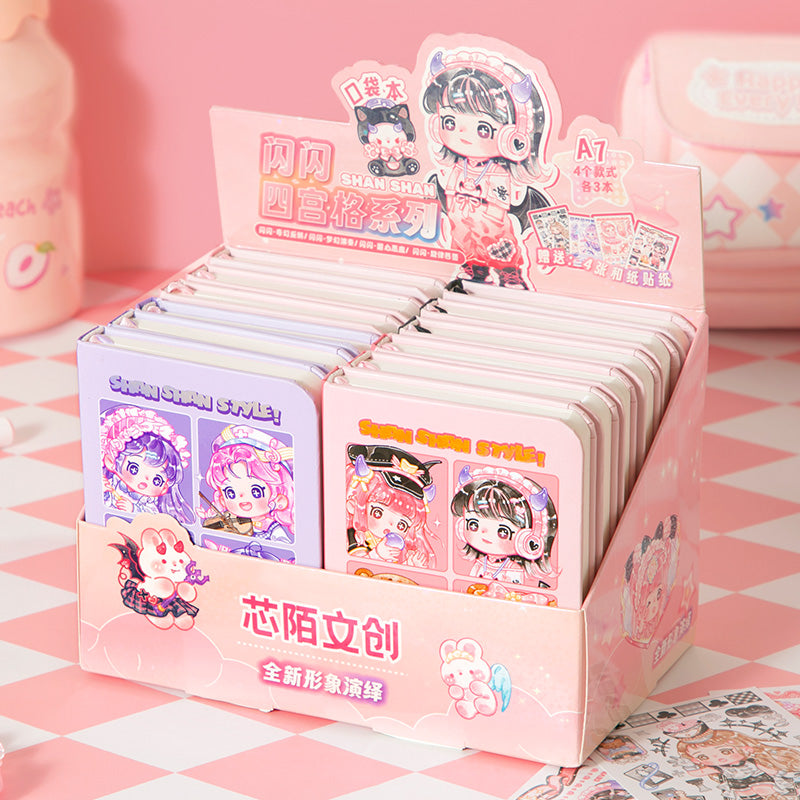 She Makes You Smile - Mini Kawaii Notebooks