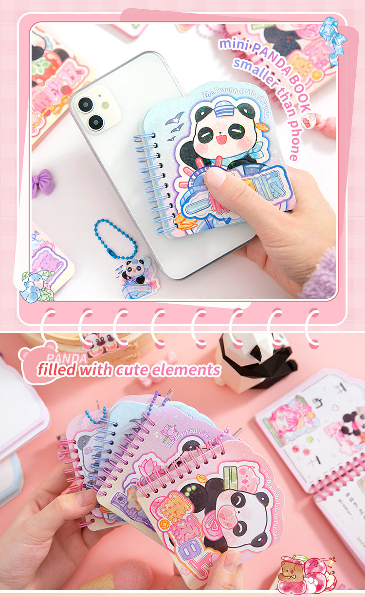 The Beautiful Life of Pandas - Mini Kawaii Notebooks