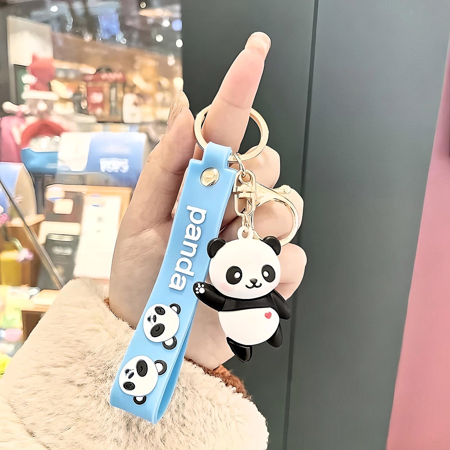 Kawaii Keyring Cute Panda Bag Accessories
