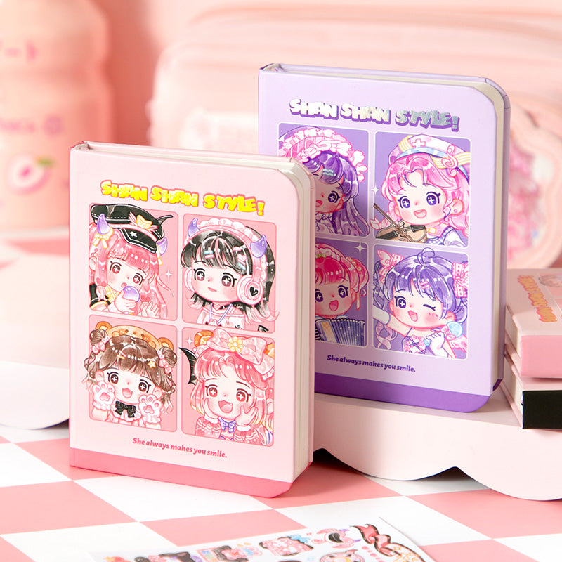 She Makes You Smile - Mini Kawaii Notebooks