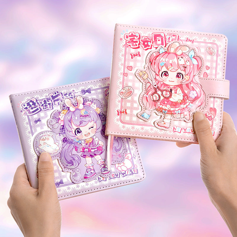 As You Wish - Cute Notebooks Soft PU Leather Cover Design With Magnetic Buckle
