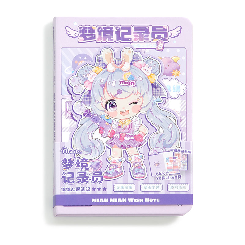 Mian Mian Wishes- Mini Kawaii Notebooks