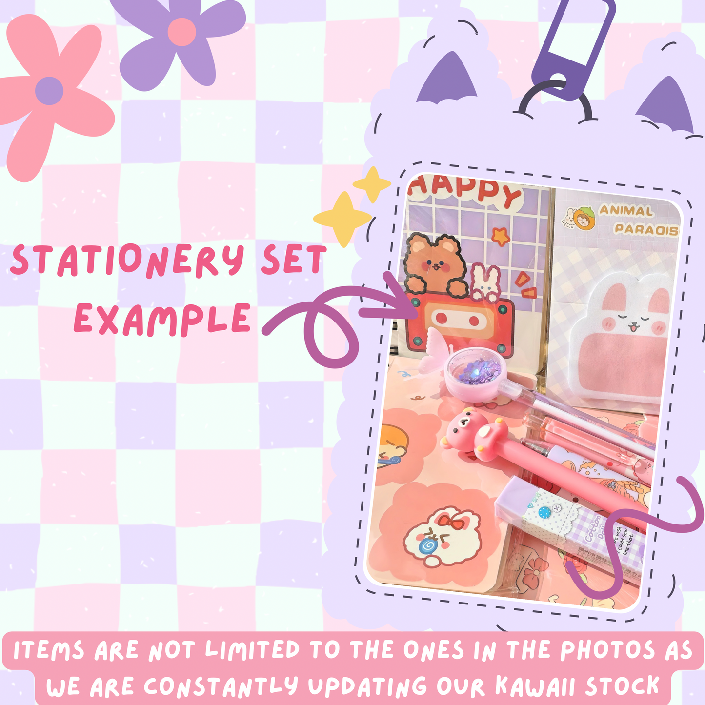 10Pcs Very Berry Mystery Stationery Set