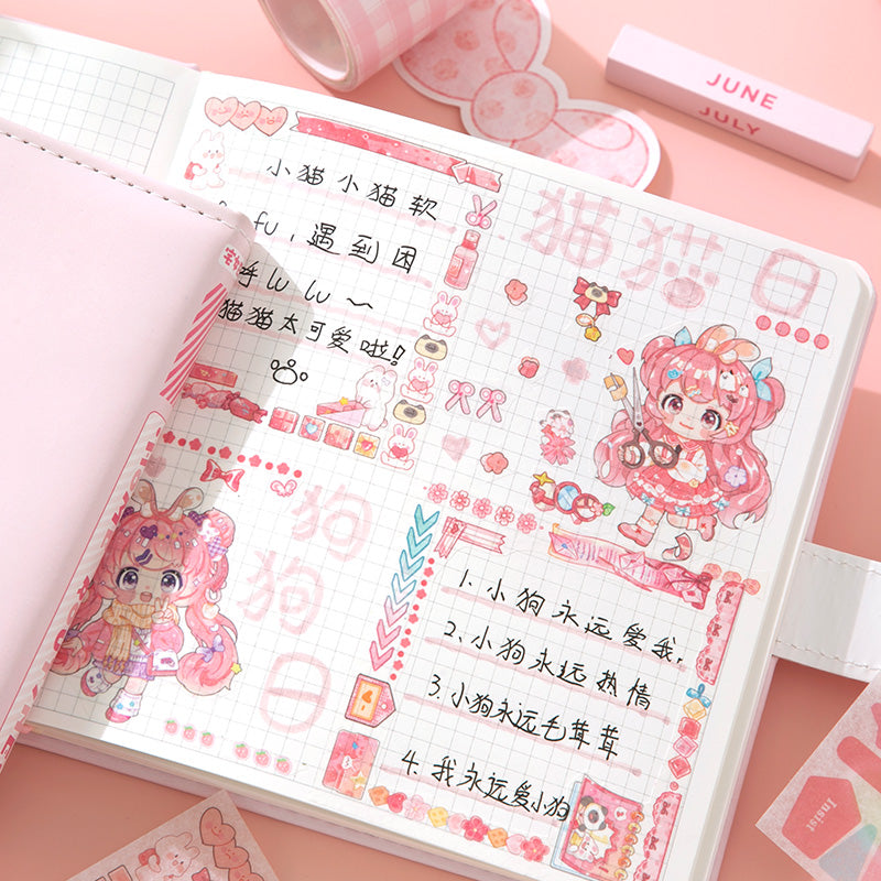 As You Wish - Cute Notebooks Soft PU Leather Cover Design With Magnetic Buckle