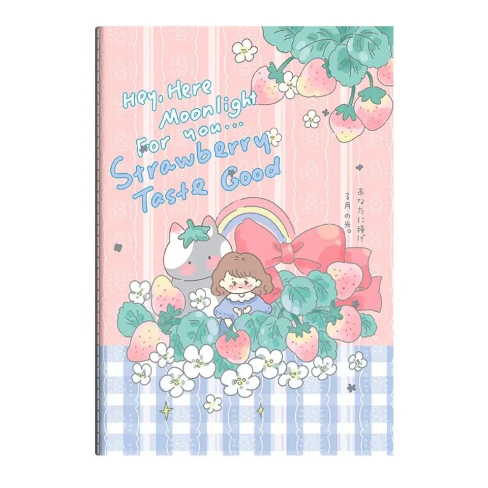 Cute Vintage Cartoon A5 Notebook Set of 4 Notebooks