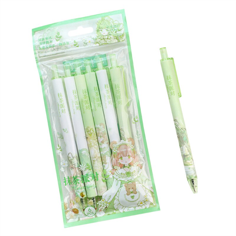 6 Pcs Fairycore Kawaii Pen Set