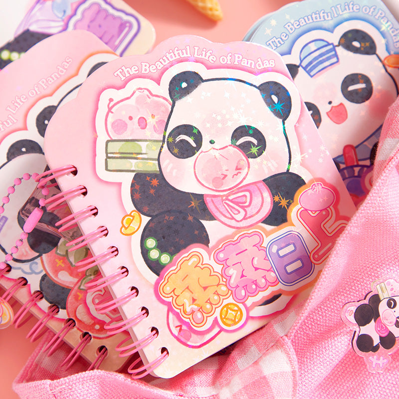 The Beautiful Life of Pandas - Mini Kawaii Notebooks