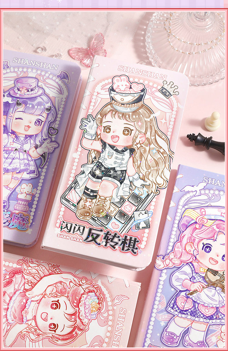 Enchanting Cute Notebooks: Kawaii Cartoon Girl Sky Dream Performers