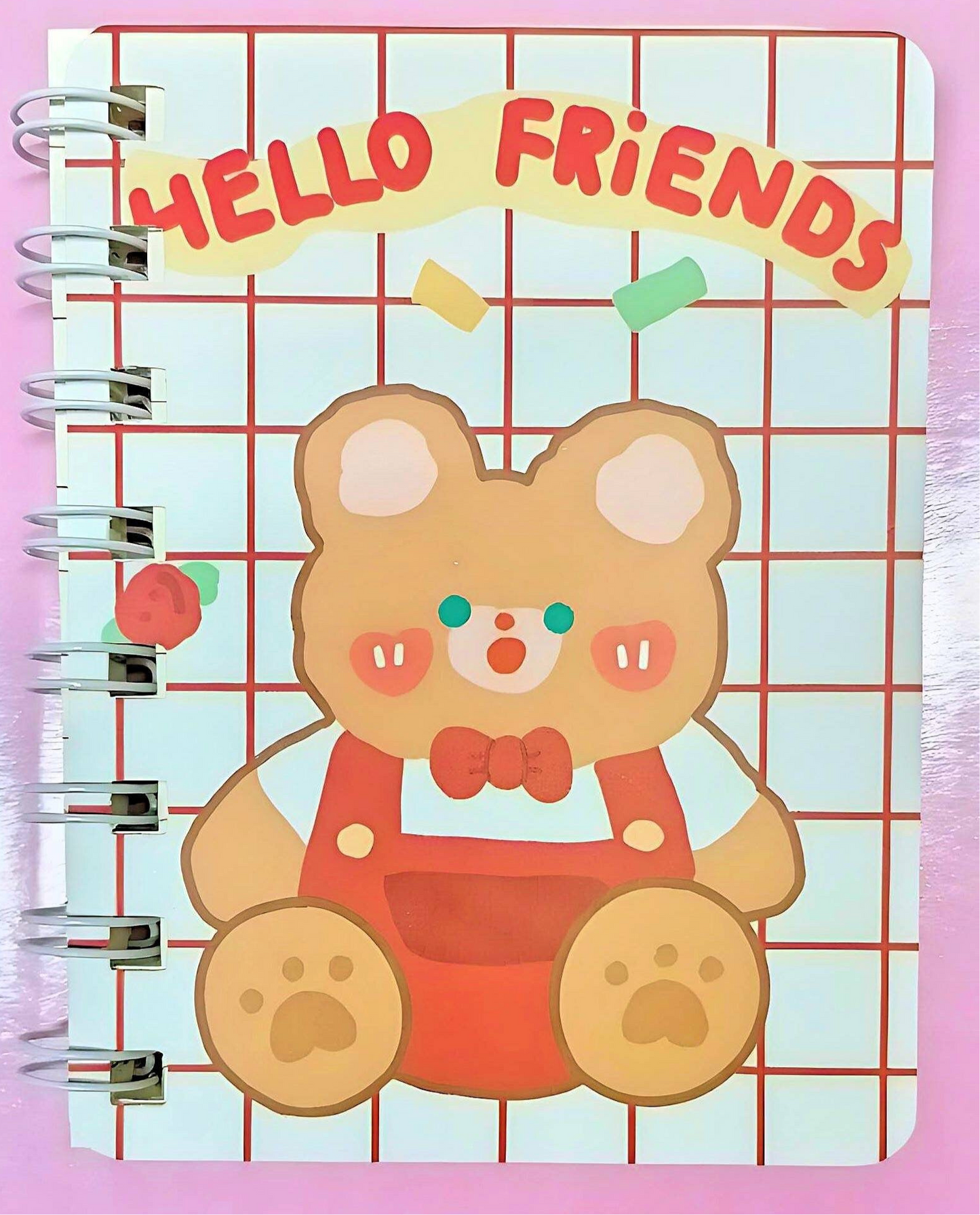 Happy Lucky Cartoon Animals Kawaii Notebook