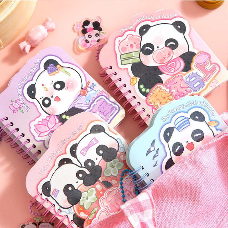 The Beautiful Life of Pandas - Mini Kawaii Notebooks