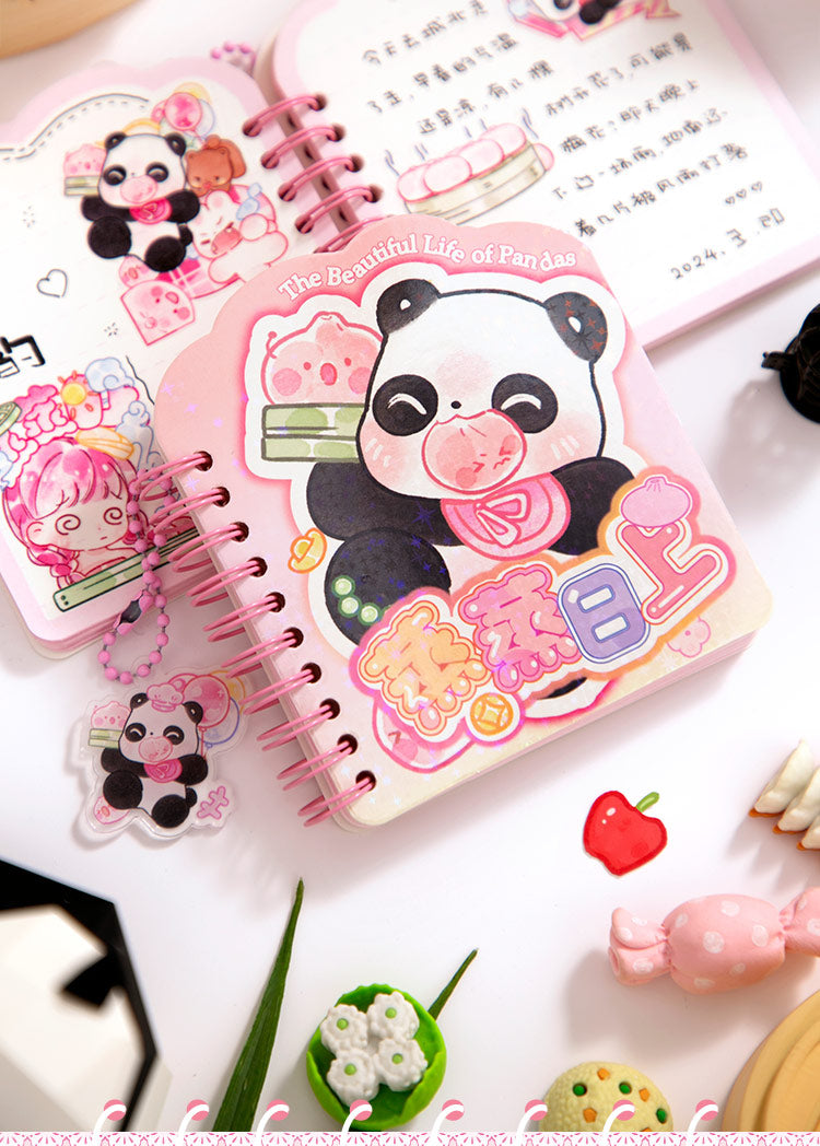 The Beautiful Life of Pandas - Mini Kawaii Notebooks