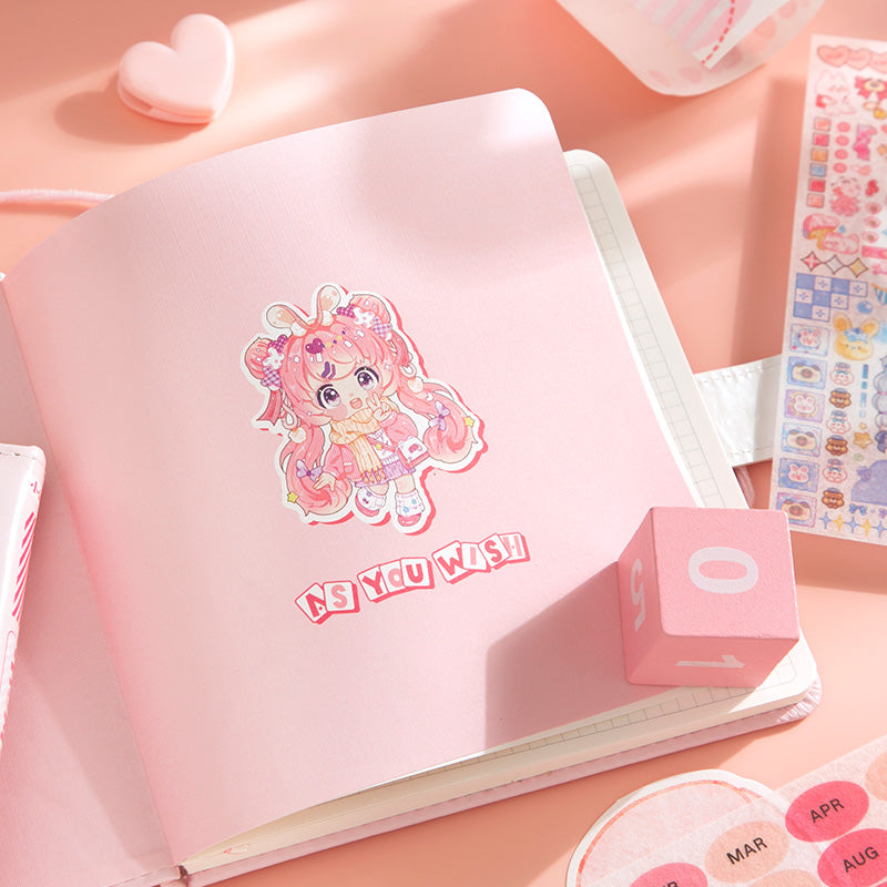 As You Wish - Cute Notebooks Soft PU Leather Cover Design With Magnetic Buckle