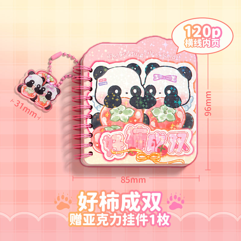 The Beautiful Life of Pandas - Mini Kawaii Notebooks