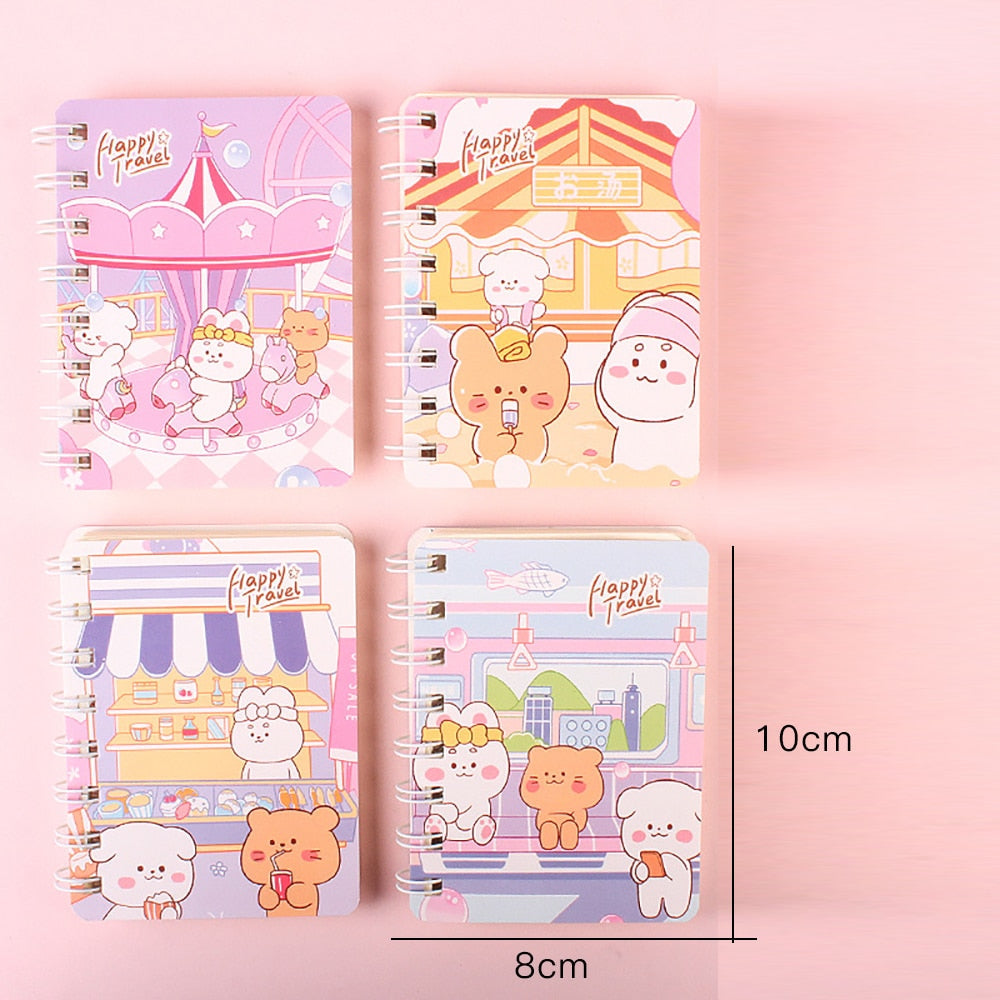 Cute Bunny Kawaii Bear Notebook Mini A7 Sized