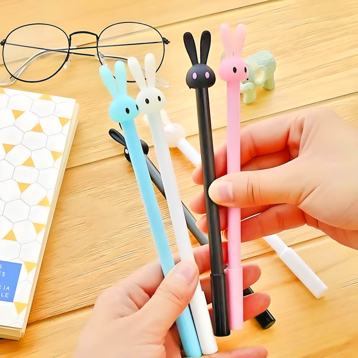 2 Pcs Cute Bunny Pens