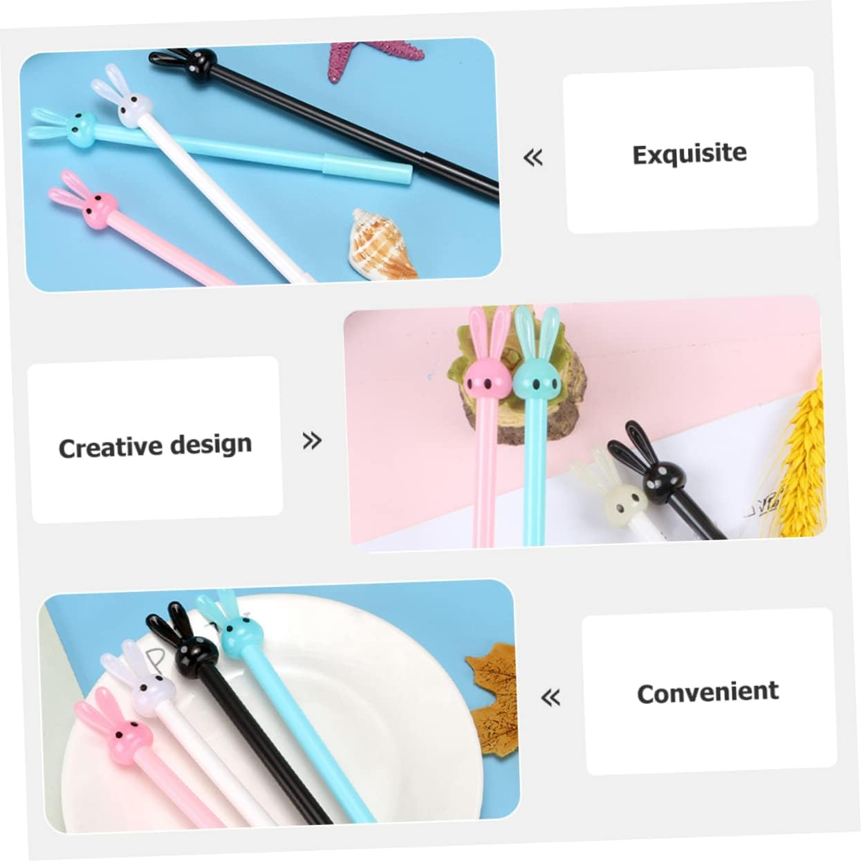 2 Pcs Cute Bunny Pens