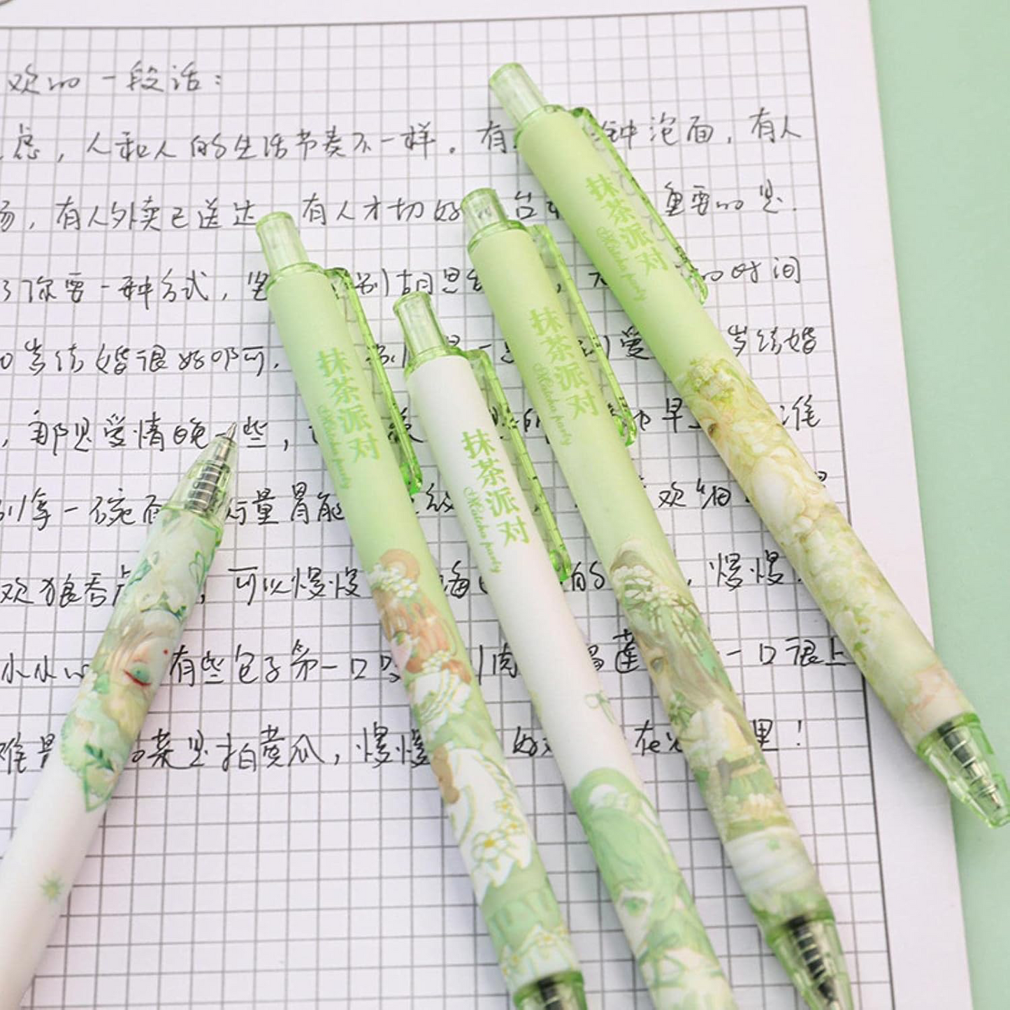 6 Pcs Fairycore Kawaii Pen Set
