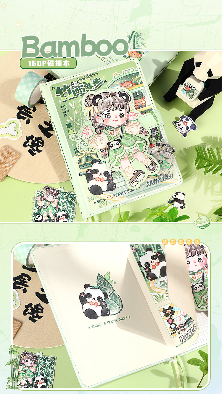 Kawaii Travels Magnetic Buckle Notebook Gift Set for Students Stationery