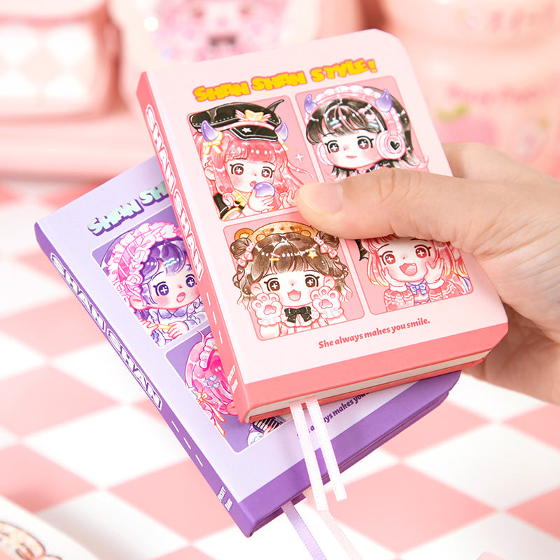 She Makes You Smile - Mini Kawaii Notebooks