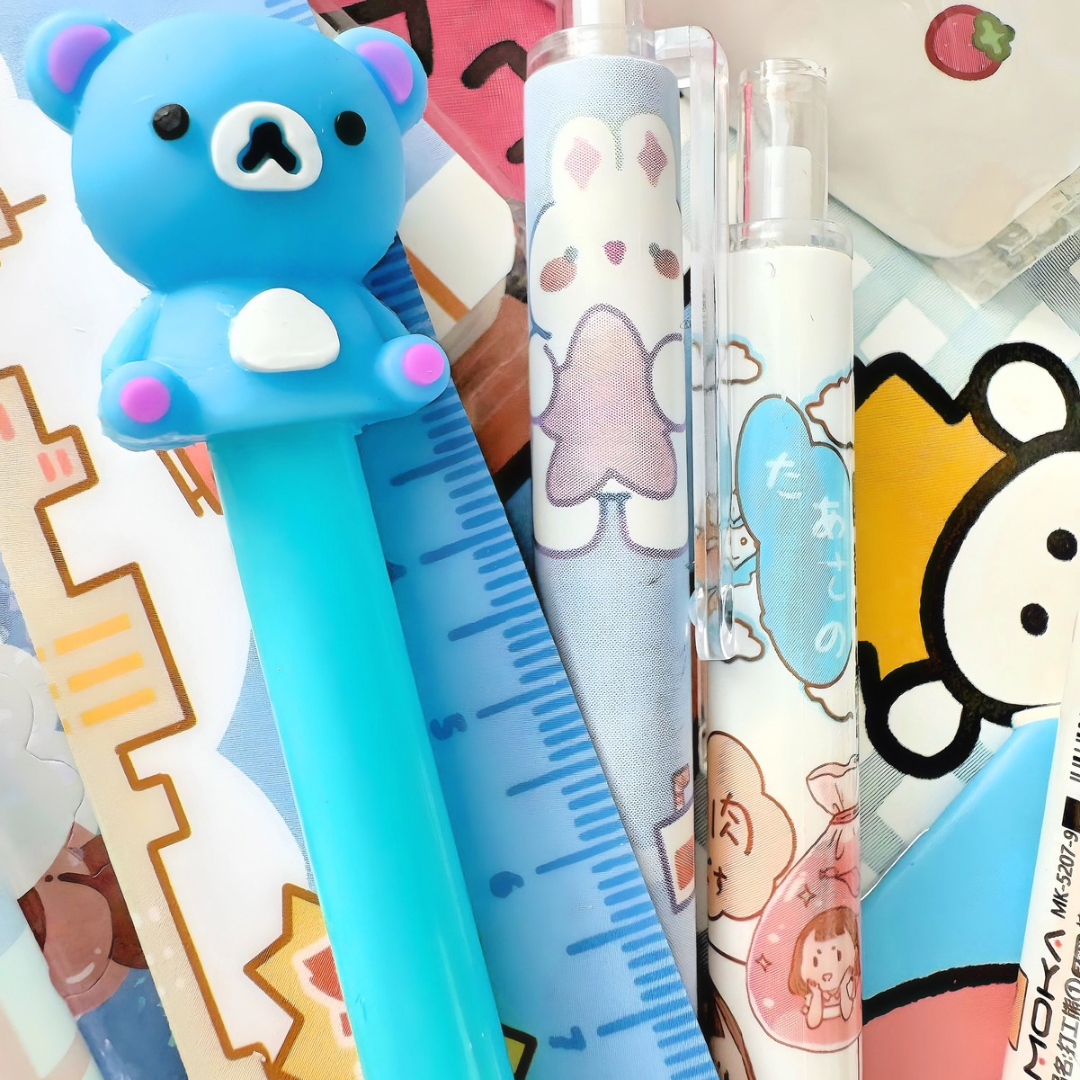 10Pcs Bubbly Blues Mystery Stationery Set