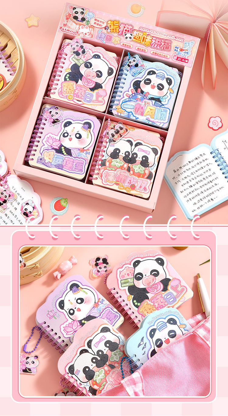 The Beautiful Life of Pandas - Mini Kawaii Notebooks