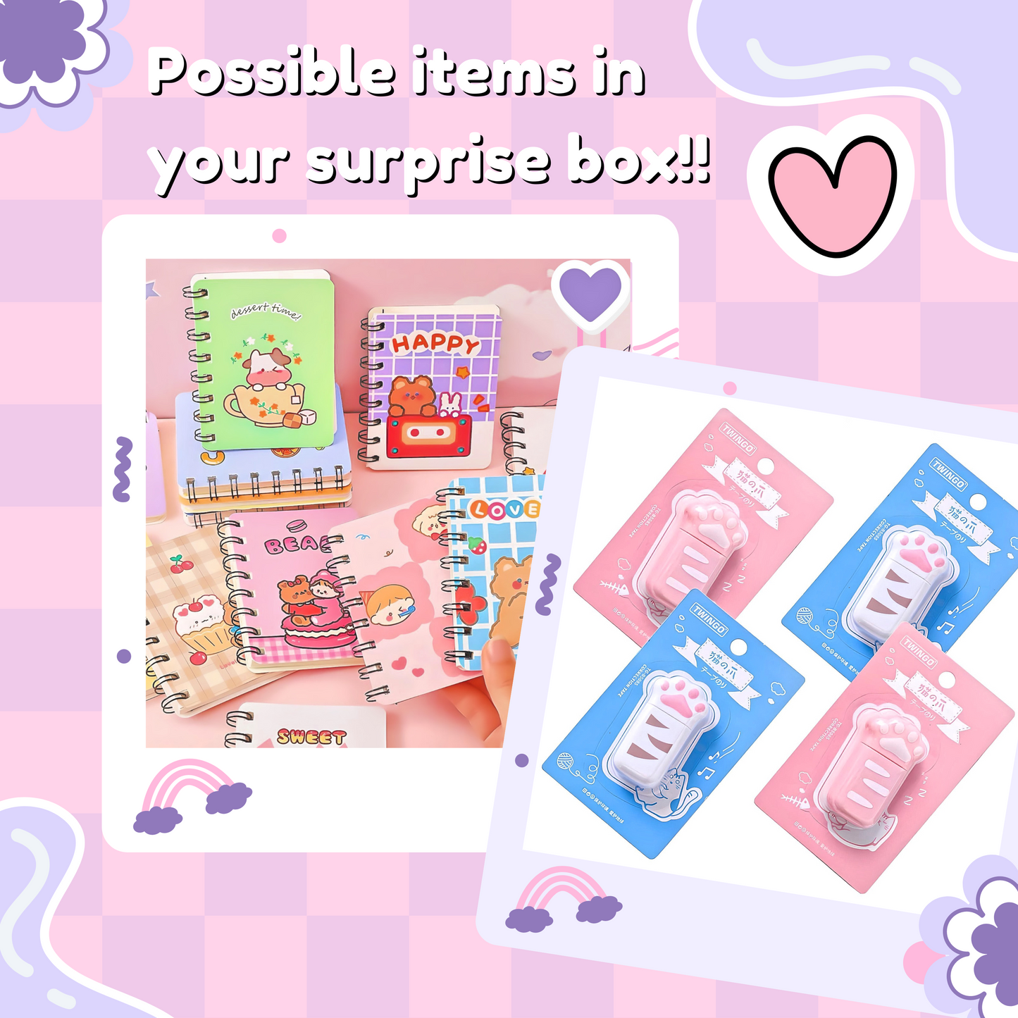 Kawaii Stationery Set