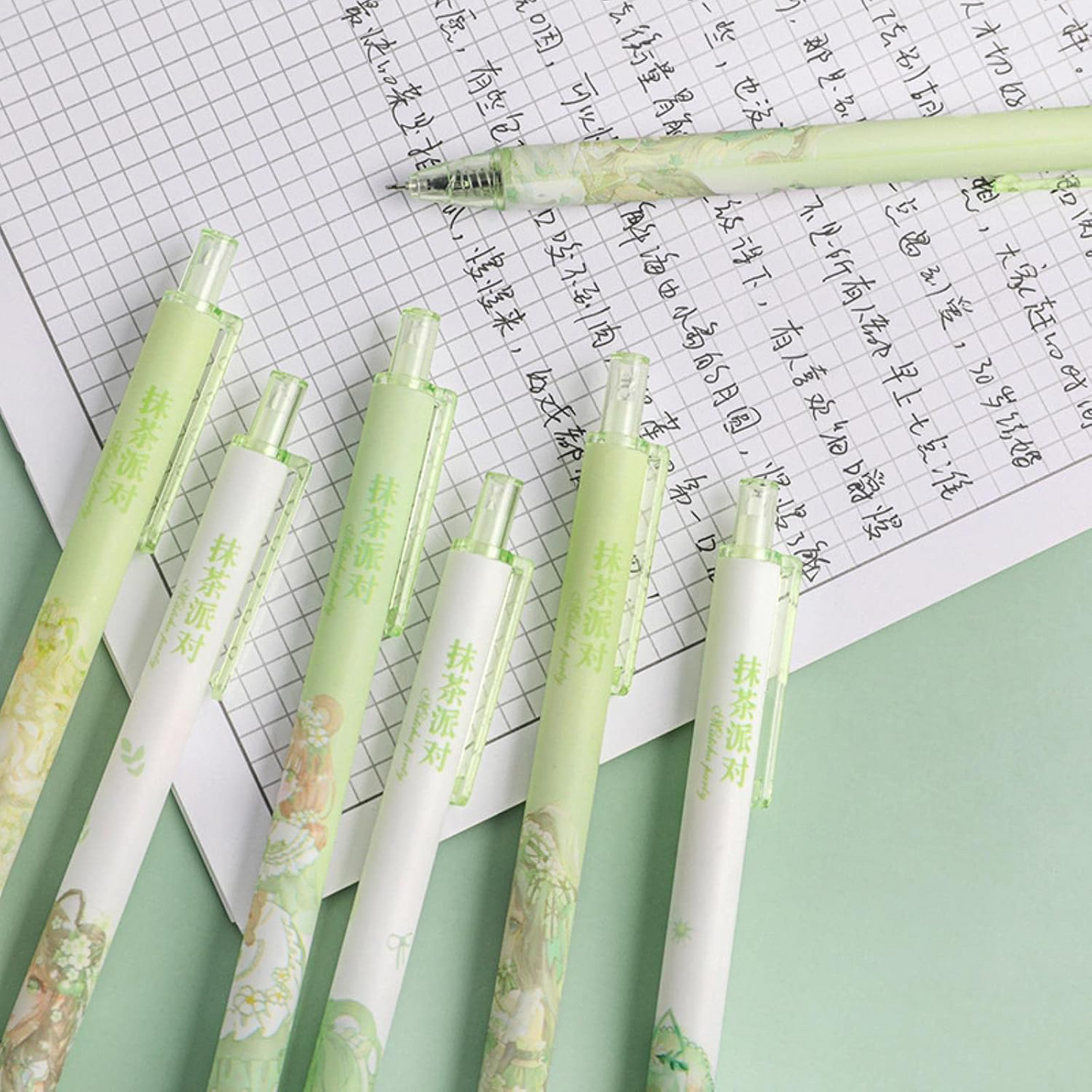 6 Pcs Fairycore Kawaii Pen Set
