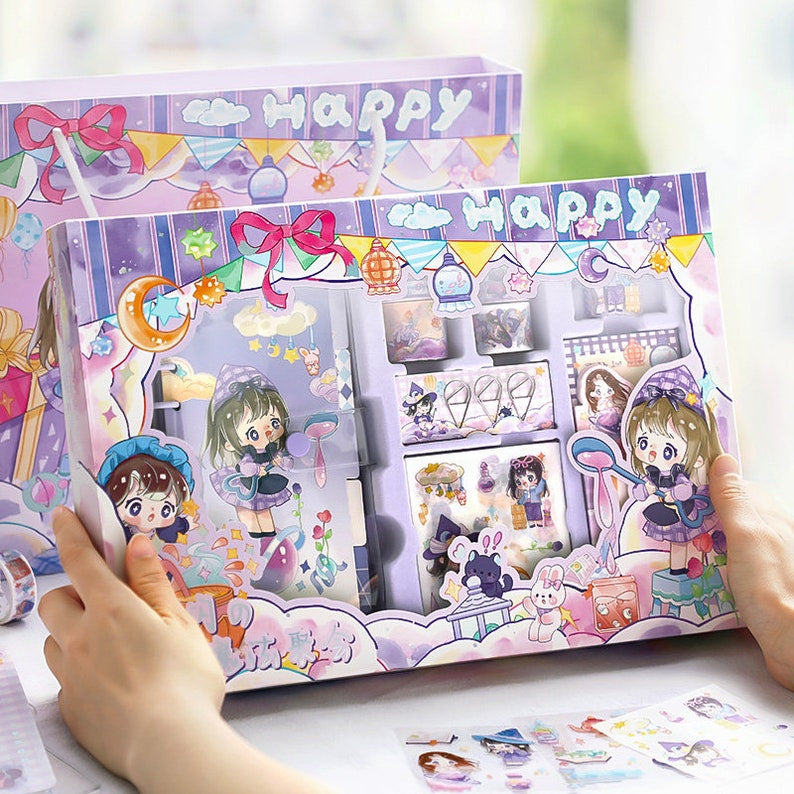Happy Girl Purple Journal Kit