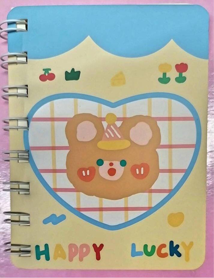 Happy Lucky Cartoon Animals Kawaii Notebook