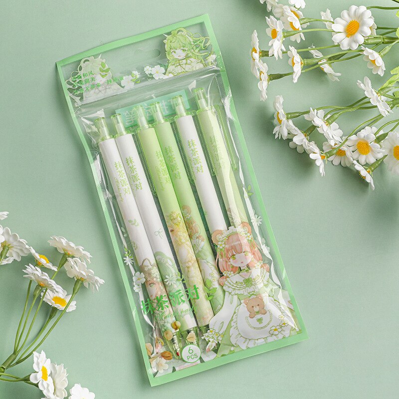 6 Pcs Fairycore Kawaii Pen Set
