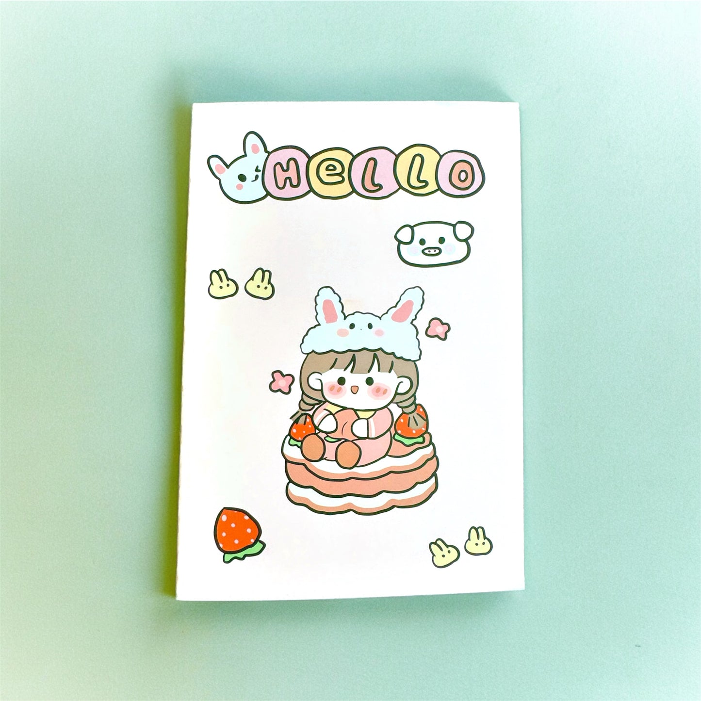 1Pc Cute Notebook Kawaii Cartoon Girl A5 Lined