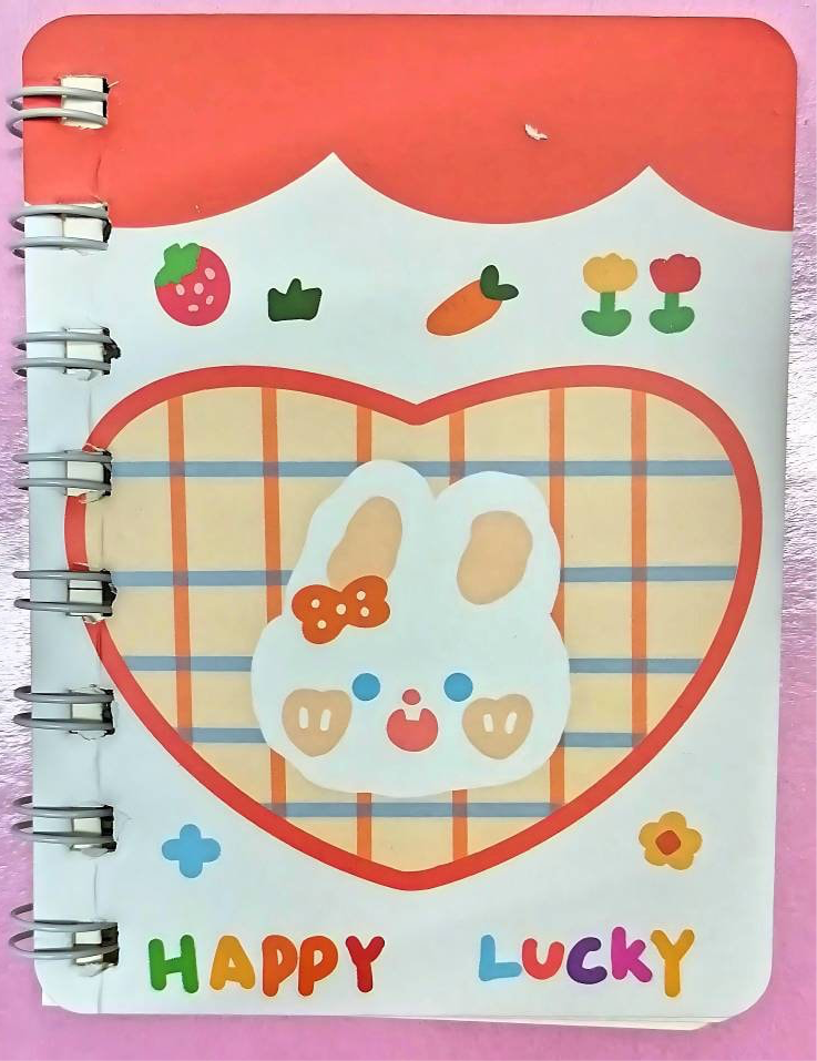 Happy Lucky Cartoon Animals Kawaii Notebook