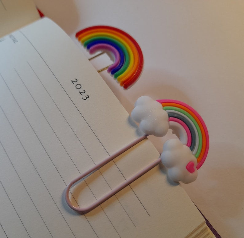 5 Pcs Rainbow Cute Paperclips