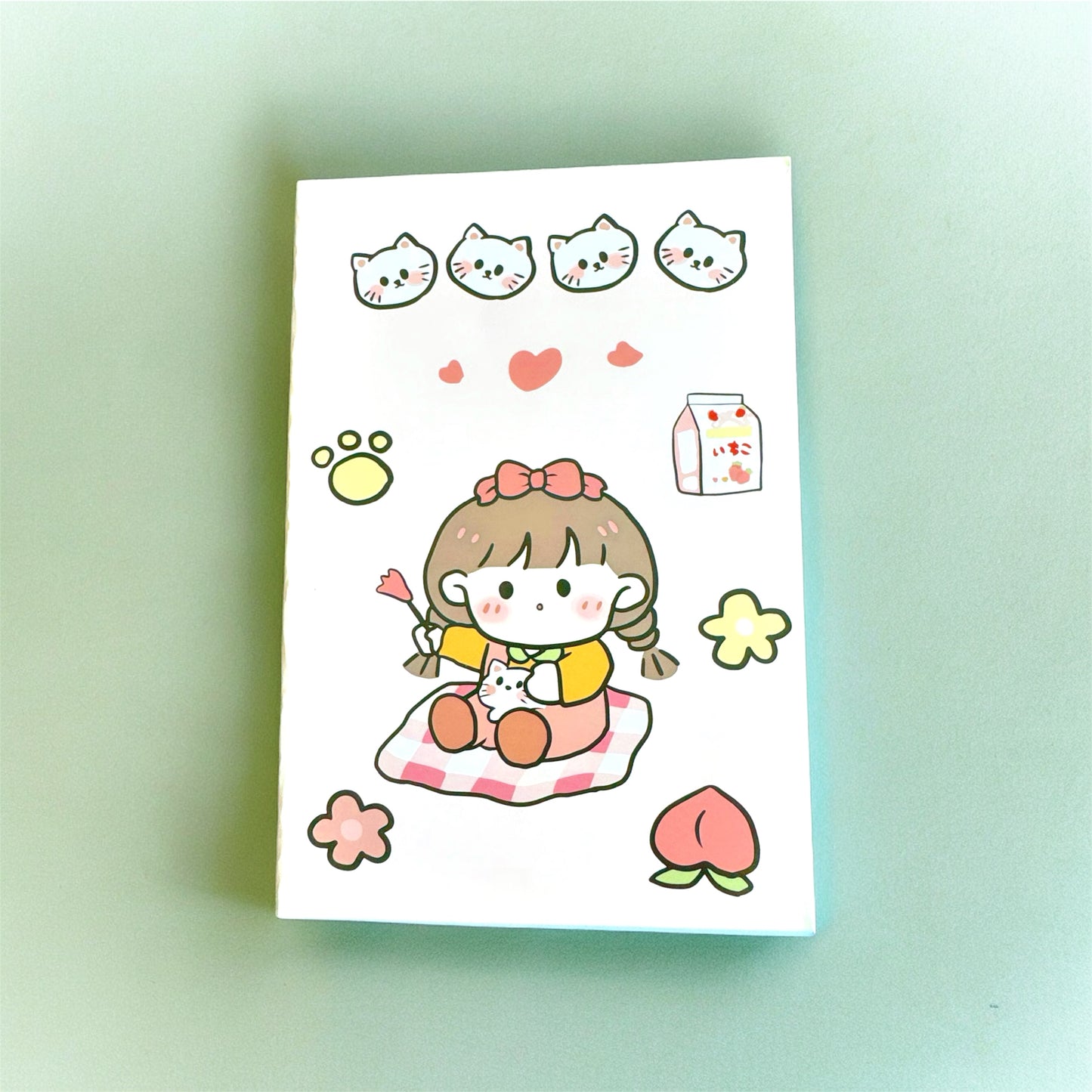 1Pc Cute Notebook Kawaii Cartoon Girl A5 Lined