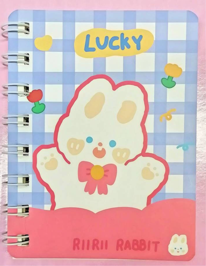 Happy Lucky Cartoon Animals Kawaii Notebook